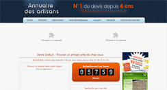 Desktop Screenshot of annuaire-des-artisans.org