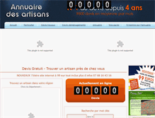 Tablet Screenshot of annuaire-des-artisans.org